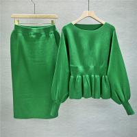Viscose-vezel Tweedelige jurk set Solide meer kleuren naar keuze : Instellen