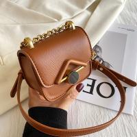 PU Leather Shoulder Bag with chain & hardwearing PC