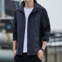 Polyester windproof Men Outdoor Jacket & thermal & breathable Solid PC
