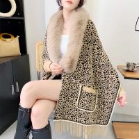 Polyester Cloak thicken & loose & thermal printed leopard PC