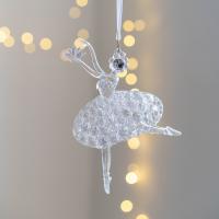 Acrylique Décoration suspendue d’arbre de Noël pièce