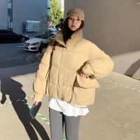Polyester With Siamese Cap Women Parkas thicken & thermal Solid PC