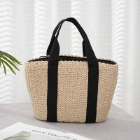 Paper Rope Beach Bag & Easy Matching Woven Tote large capacity beige PC