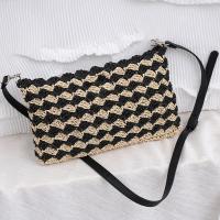 Paper Rope Beach Bag & Easy Matching Crossbody Bag white and black PC