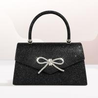 PVC & Polyester Easy Matching Clutch Bag with rhinestone bowknot pattern PC