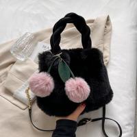 Plush Easy Matching Handbag with fur ball PC