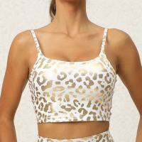 Polyamide Camisole backless & sweat absorption patchwork leopard white and black PC
