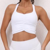 Polyamide Women Yoga Tops backless & sweat absorption patchwork Solid PC