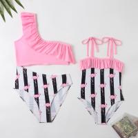 Polyamide & Polyester Family Swimwear printed Flamingo pink PC