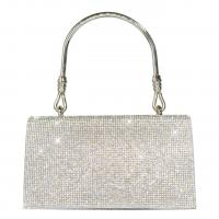 Metal & PU Leather Easy Matching Handbag attached with hanging strap & with rhinestone PC