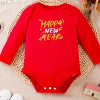 Cotton Baby Jumpsuit red PC