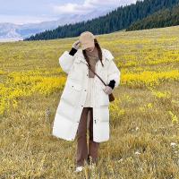 Polyester long style & With Siamese Cap Women Parkas thicken & loose & thermal Solid PC