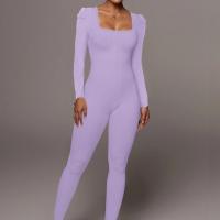 Polyester Long Jumpsuit, Solide, mehr Farben zur Auswahl,  Stück