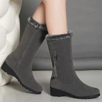 Frosted Material Boots hardwearing & fleece & anti-skidding Pair