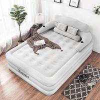 Flocking Fabric PVC Inflatable Inflatable Bed Mattress durable gray PC