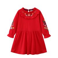 Cotton Princess Girl One-piece Dress knitted floral PC