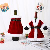 Felpa & Flanela Cubierta de vino de Navidad, diferente color y patrón de elección,  trozo