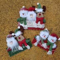 Flannelette & Knitted Christmas Door Hanger PP Cotton PC