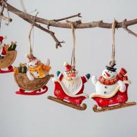 Resina Árbol de Navidad colgando de la decoración, diferente color y patrón de elección,  trozo