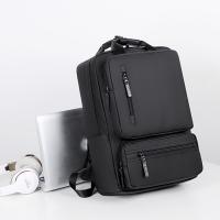 Waterproof Cloth Backpack large capacity & hardwearing & waterproof Polyester Solid black PC
