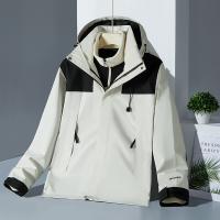 Polyester windproof & With Siamese Cap Women Outdoor Jacket & waterproof & thermal Solid PC