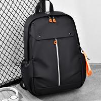 PU Leather & Polyester Backpack large capacity & hardwearing & with USB interface & waterproof PC