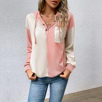 Polyester Sweatshirts femmes Patchwork plus de couleurs pour le choix pièce