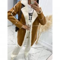Spandex & Polyester Women Overcoat mid-long style & thicken Solid PC