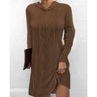 Knitted Autumn and Winter Dress Solid PC