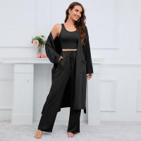 Polyester Soft & Straight Women Casual Set & three piece Solid Set