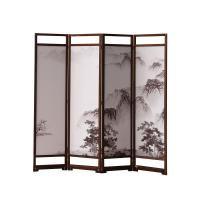 Pine & canvas foldable Floor Screen for home decoration  Lot