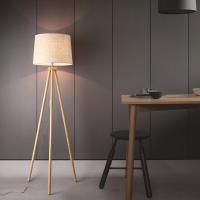 Wood & Iron & Linen different light colors for choose & LED glow Floor Lamps PC