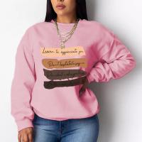 Polyester Sweatshirts femmes Imprimé Lettre plus de couleurs pour le choix pièce