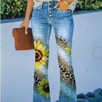 Denim Slim & Plus Size Women Jeans printed PC
