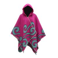 Polyester Soft & windproof & With Siamese Cap Cloak printed PC