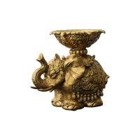 Resin Candle Holder for home decoration & durable & two piece Elephant gold Set