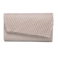 Polyester Box Bag Clutch Bag with chain Solid champagne PC