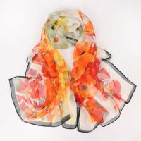 Georgette Zijden sjaal Afgedrukt meer kleuren naar keuze stuk