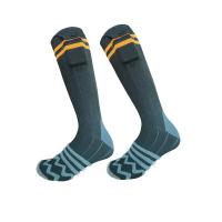 Cotton Self-heating Socks deodorant & sweat absorption & thermal & breathable striped mixed colors : Pair