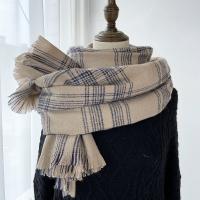 Polyester Women Scarf can be use as shawl & thicken & thermal plaid PC