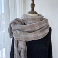 Polyester Tassels Women Scarf can be use as shawl & thicken & thermal plaid PC
