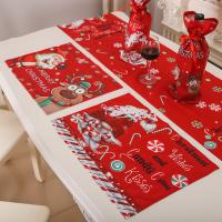 Flannelette single side blade & Antifouling & anti-scald Placemat christmas design printed PC
