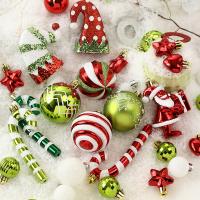 Kunststoff Weihnachtsbaum hängen Deko, Gemalt, mehr Farben zur Auswahl,  Stück