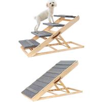Solid Wood adjustable & Multifunction Pet Ladder PC