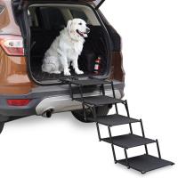 Stainless Steel foldable Pet Ladder portable black PC