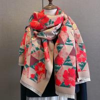 Acrylic Women Scarf can be use as shawl & thermal printed PC