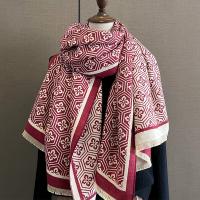Polyester Women Scarf can be use as shawl & thermal printed PC
