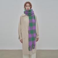 Polyester Easy Matching Women Scarf thermal green PC