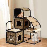 Linen & Plush & Flannelette Multifunction Cat Climbing Frame for Cats & thermal ABS & PVC & Oxford printed PC