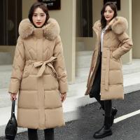 Polyester Women Parkas mid-long style & loose & thermal PC